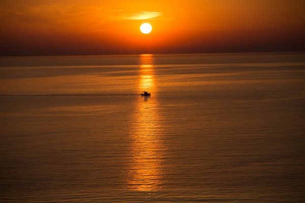 Sonnenuntergang vor Molivos, Lesbos